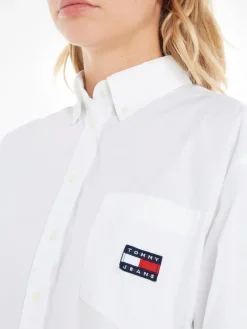 Tommy Jeans Blusen*TJW SUPER OVERSIZED SHIRT white