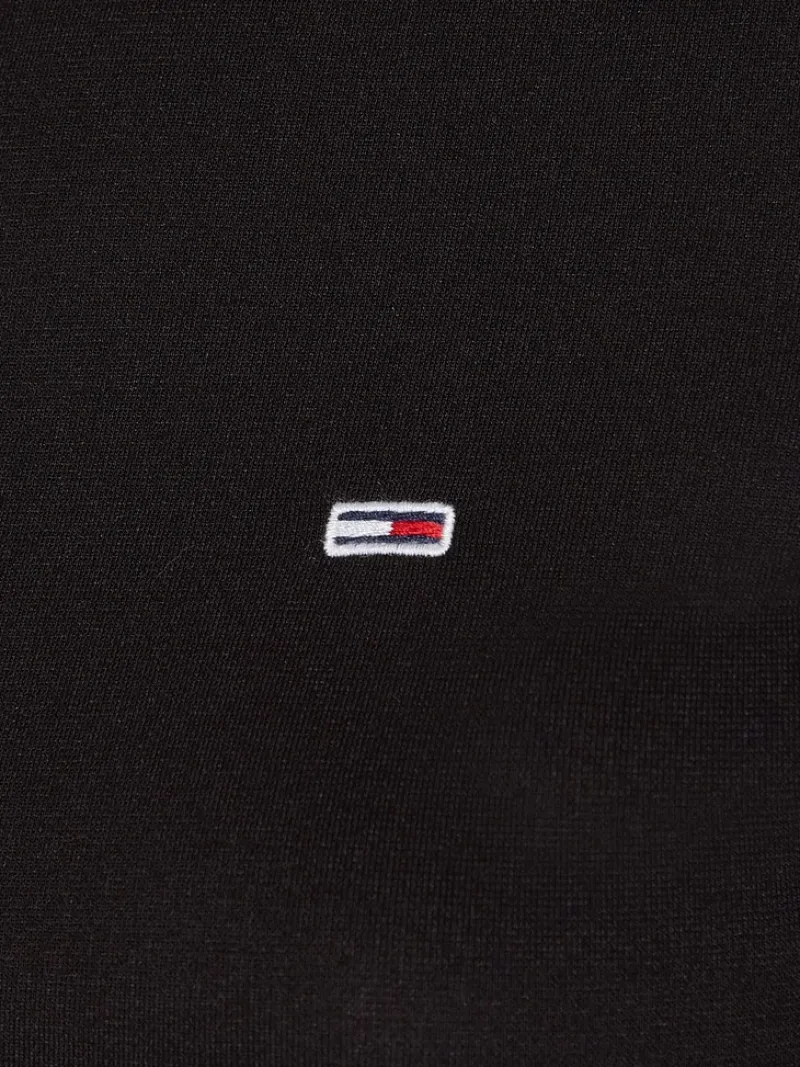 Tommy Jeans Kleider*TJW TIE BACK FIT FLARE DRESS Black