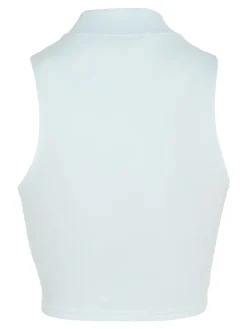 Tommy Jeans Shirts*TJW XS BADGE 1/4 ZIP MOCKNECK shimmering blue