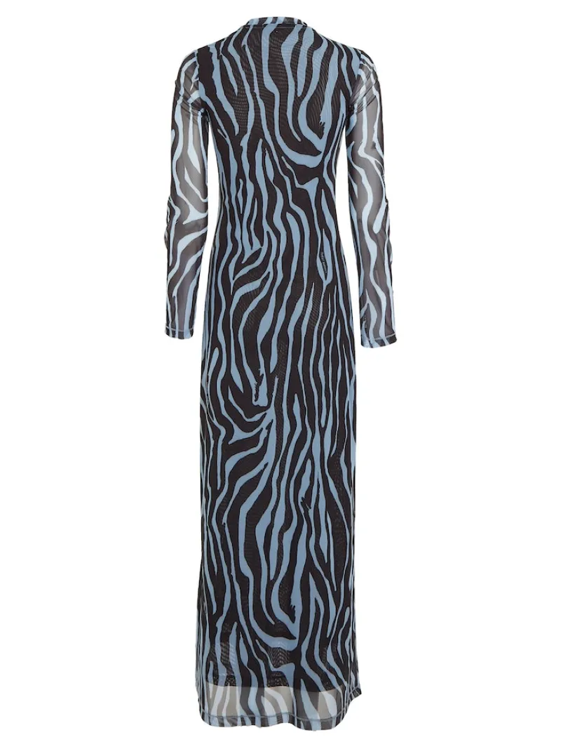 Tommy Jeans Kleider*TJW ZEBRA MAXI KNIT DRESS zebra aop