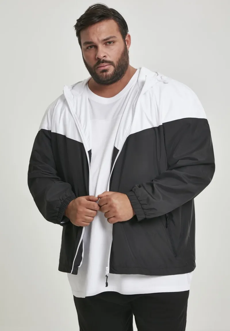 Urban Classics Jacken|Big Boys*2-Tone Tech Windrunner wht, blk