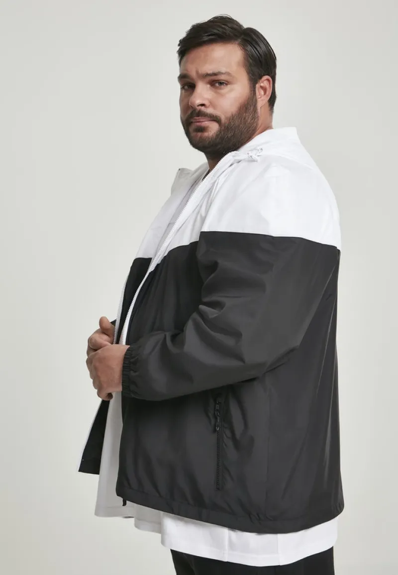Urban Classics Jacken|Big Boys*2-Tone Tech Windrunner wht, blk