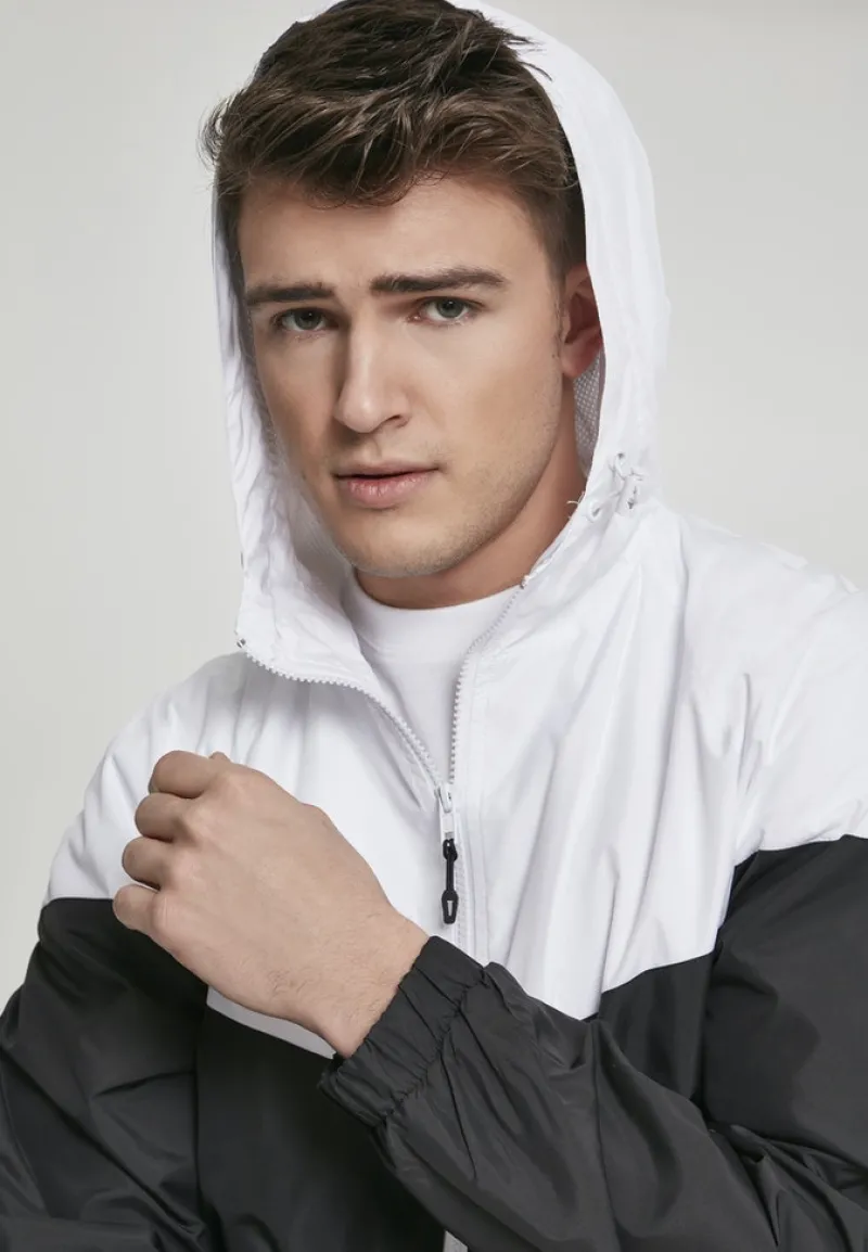 Urban Classics Jacken|Big Boys*2-Tone Tech Windrunner wht, blk
