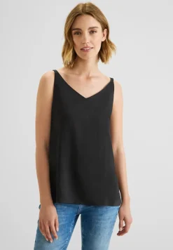 Street One Shirts*Top im Materialmix Black