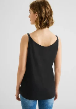 Street One Shirts*Top im Materialmix Black