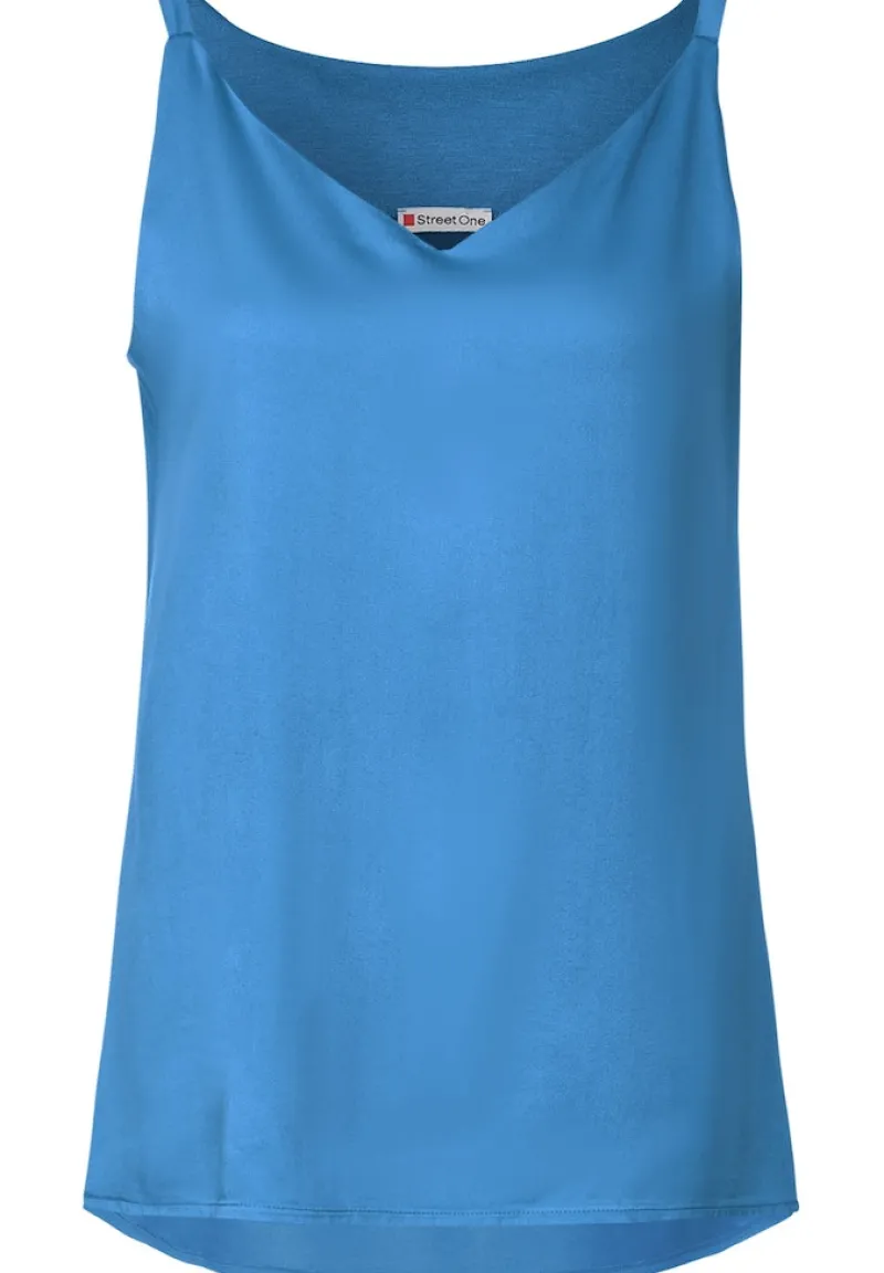 Street One Shirts*Top im Materialmix blue bay