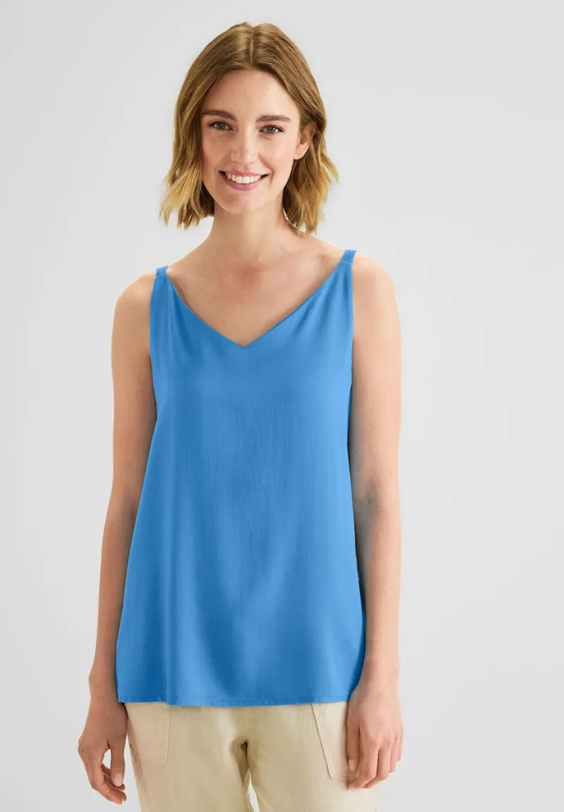 Street One Shirts*Top im Materialmix blue bay