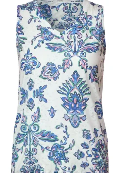 Cecil Shirts*Top mit Burn Out Ornament vanilla white