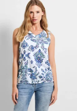 Cecil Shirts*Top mit Burn Out Ornament vanilla white