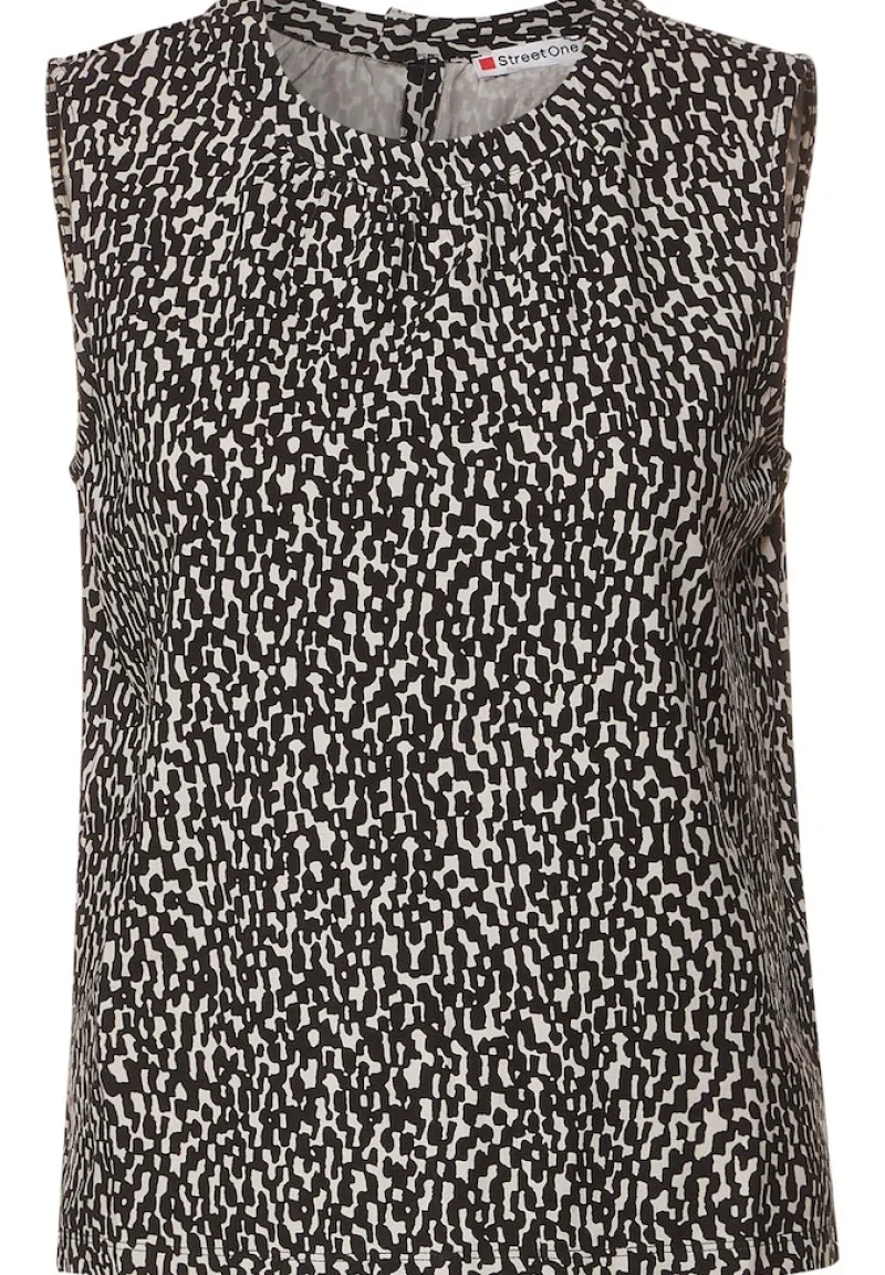 Street One Shirts*Top mit Minimalprint Black