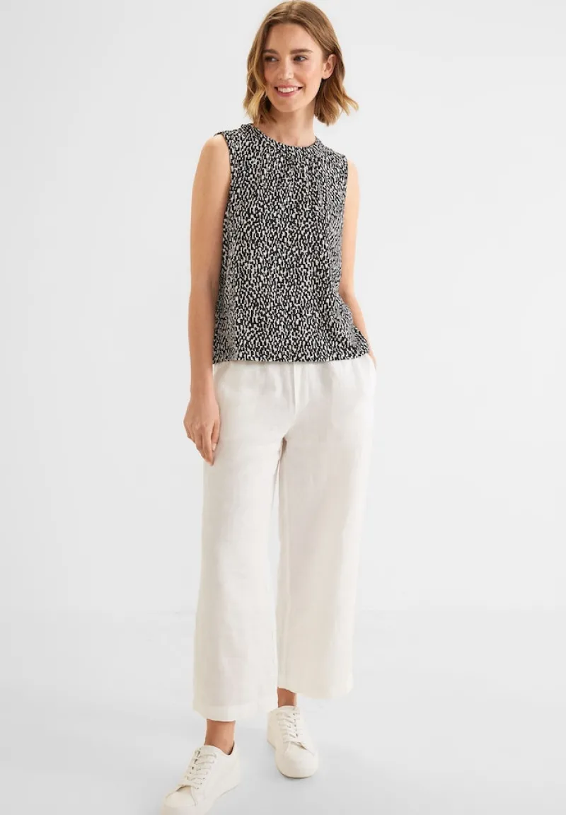 Street One Shirts*Top mit Minimalprint Black