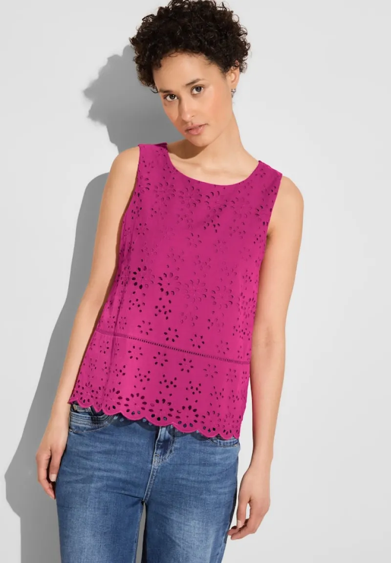 Street One Shirts*Top mit Stickerei magnolia pink