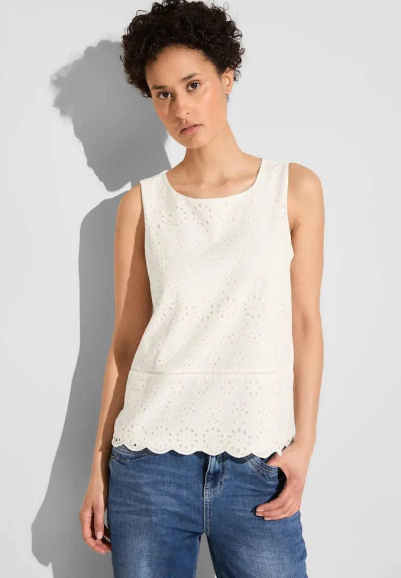 Street One Shirts*Top mit Stickerei off white