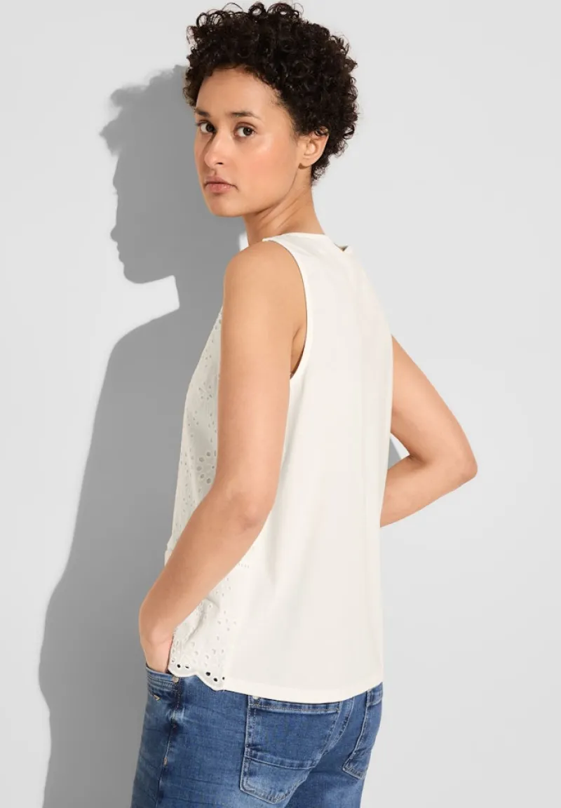 Street One Shirts*Top mit Stickerei off white