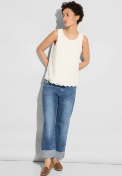 Street One Shirts*Top mit Stickerei off white
