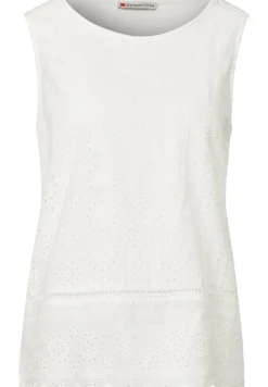 Street One Shirts*Top mit Zierstickerei off white