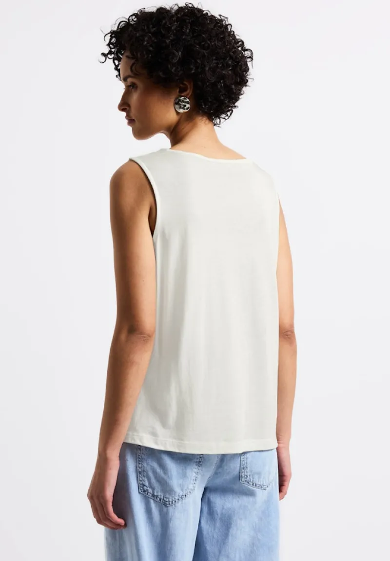 Street One Shirts*Top mit Zierstickerei off white