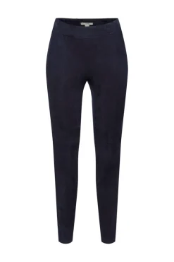 Esprit Hosen*Treggings in Veloursleder-Optik navy