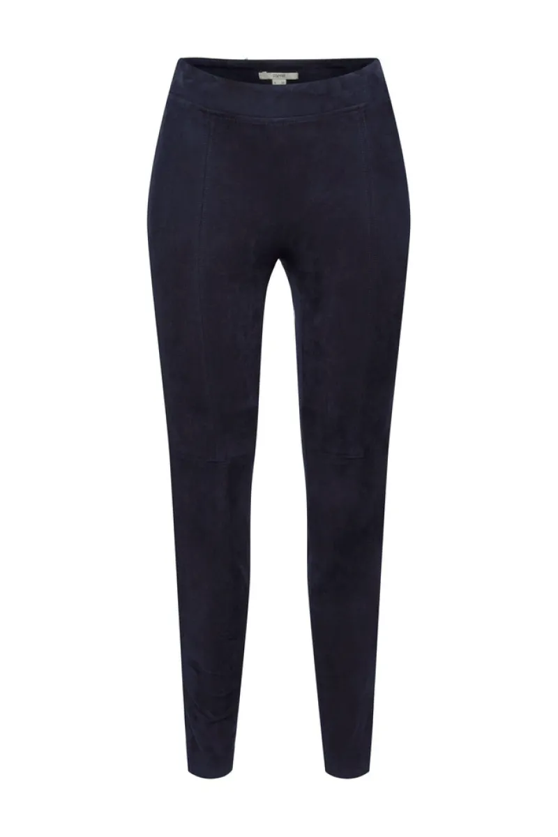 Esprit Hosen*Treggings in Veloursleder-Optik navy