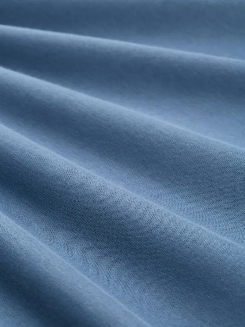 Tom Tailor Denim Pullover & Sweatshirts*Troyer Sweatshirt mit Logo-Badge dusty denim blue