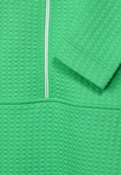 Cecil Pullover & Sweatshirts*Troyer Sweatshirt mit Zipper smash green