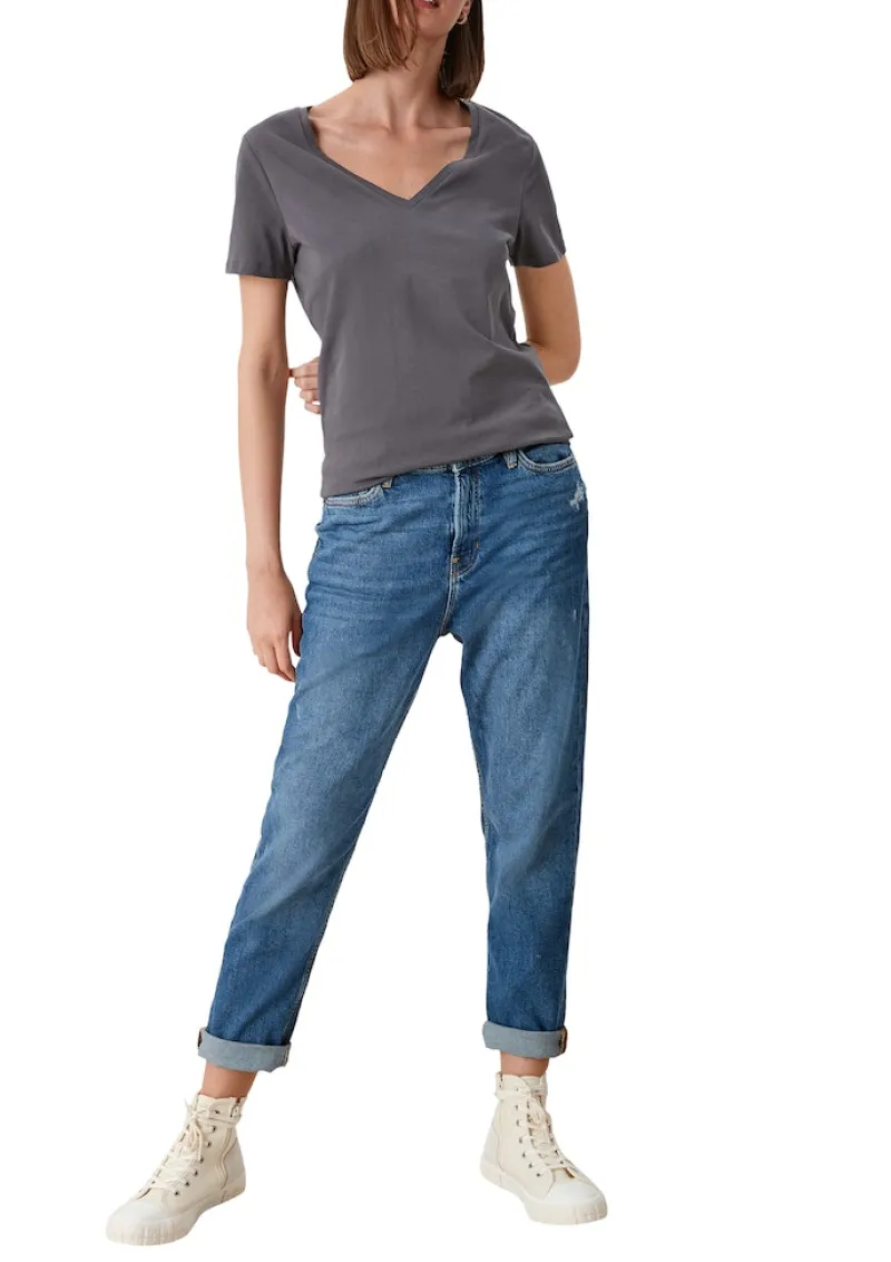 QS Shirts*T-Shirt Grau