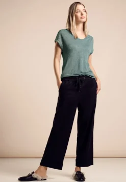 Street One Shirts*T-Shirt im Glanz-Look seafoam green