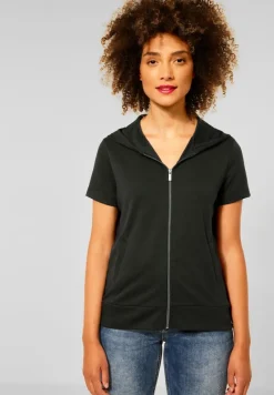 Street One Shirts*T-Shirt im Hoodie Style bassy olive