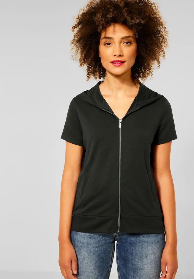 Street One Shirts*T-Shirt im Hoodie Style bassy olive