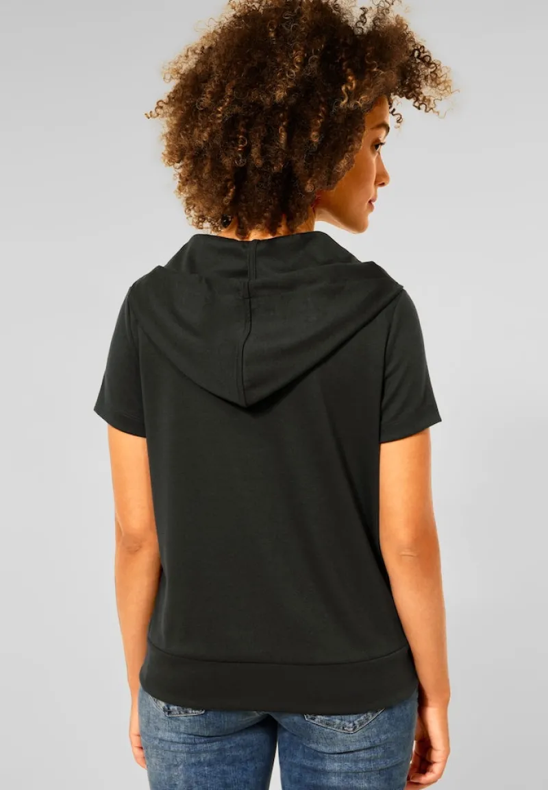 Street One Shirts*T-Shirt im Hoodie Style bassy olive