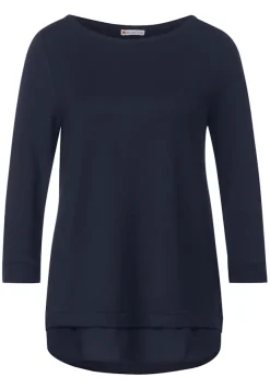 Street One Shirts*T-Shirt im Lagenlook deep blue