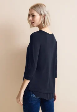Street One Shirts*T-Shirt im Lagenlook deep blue