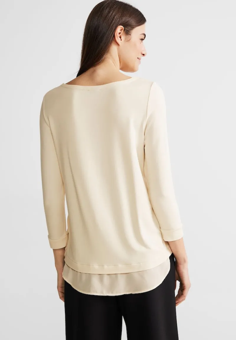 Street One Shirts*T-Shirt im Lagenlook lucid white