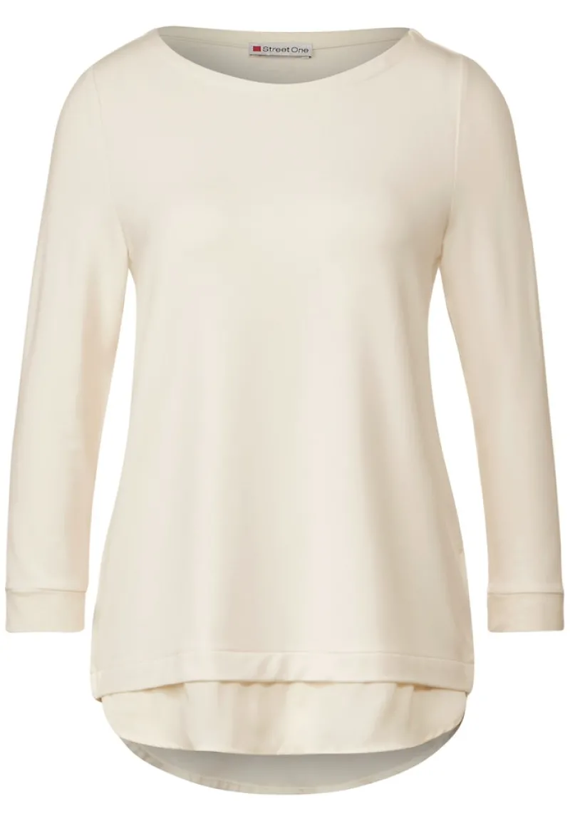 Street One Shirts*T-Shirt im Lagenlook lucid white