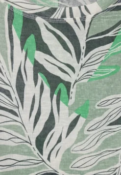 Cecil Shirts*T-Shirt in Leinen Optik soft salvia green
