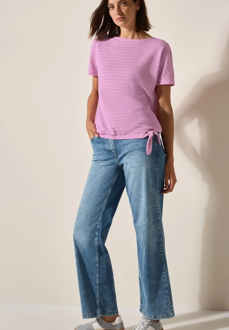 Cecil Shirts*T-Shirt in Smok-Optik cherry blossom pink