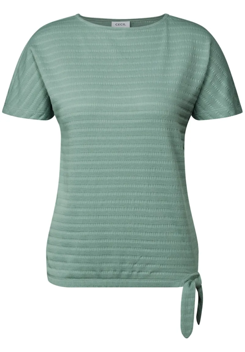 Cecil Shirts*T-Shirt in Smok-Optik matcha green