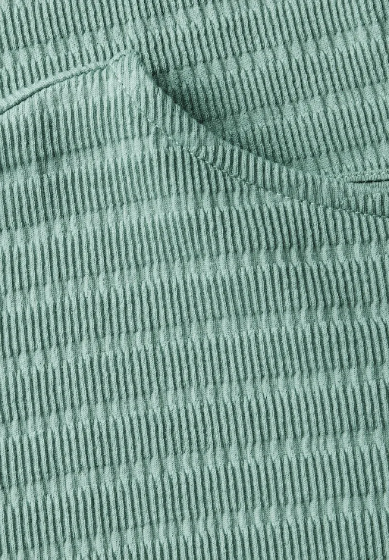 Cecil Shirts*T-Shirt in Smok-Optik matcha green