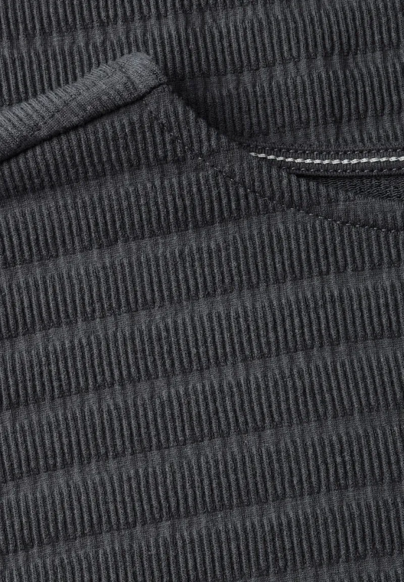 Cecil Shirts*T-Shirt in Smok-Optik volcanic grey