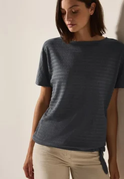 Cecil Shirts*T-Shirt in Smok-Optik volcanic grey