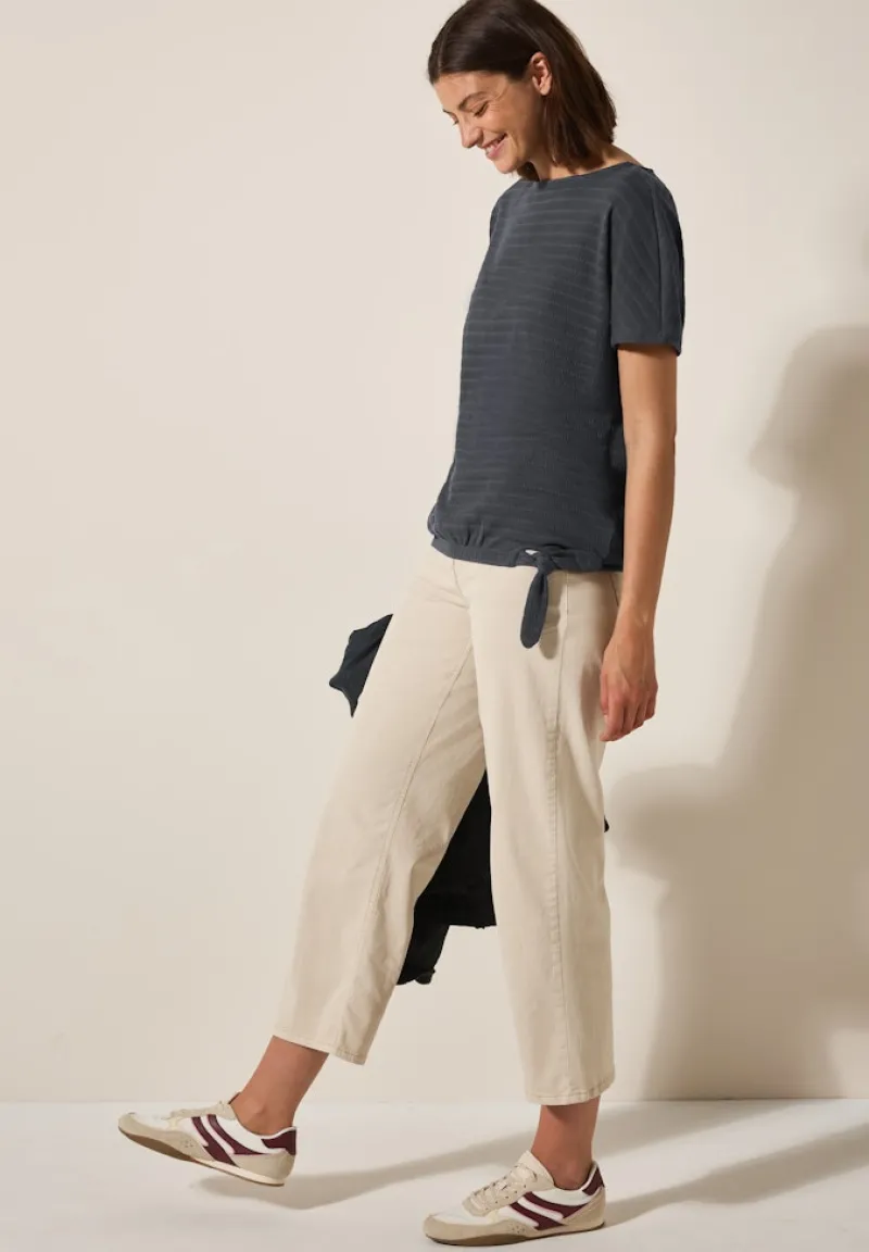 Cecil Shirts*T-Shirt in Smok-Optik volcanic grey