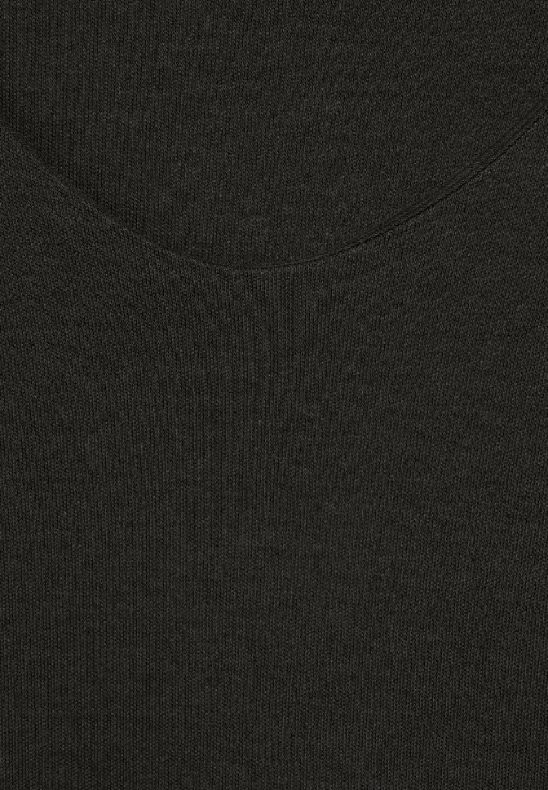 Street One Shirts*T-Shirt in Unifarbe bassy olive