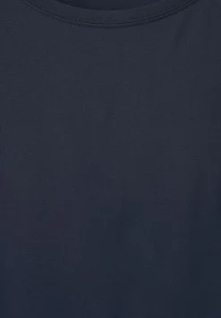 Street One Shirts*T-Shirt in Unifarbe deep blue