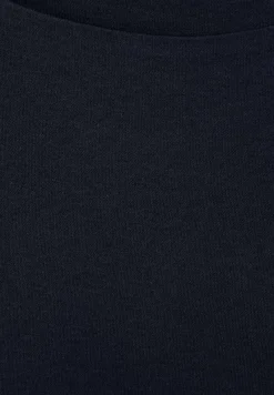 Street One Shirts*T-Shirt in Unifarbe deep blue