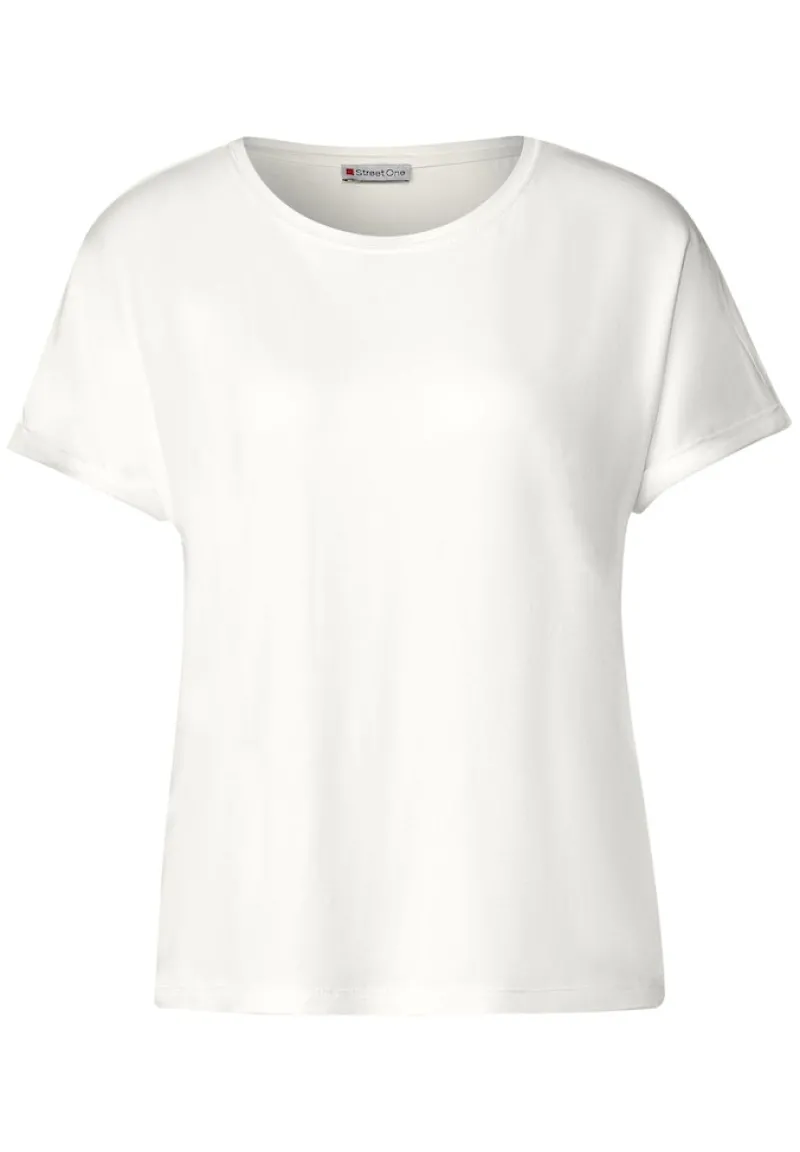 Street One Shirts*T-Shirt in Unifarbe off white