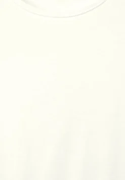 Cecil Shirts*T-Shirt in Unifarbe vanilla white
