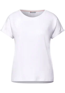 Street One Shirts*T-Shirt in Unifarbe white