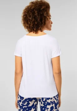 Street One Shirts*T-Shirt in Unifarbe white