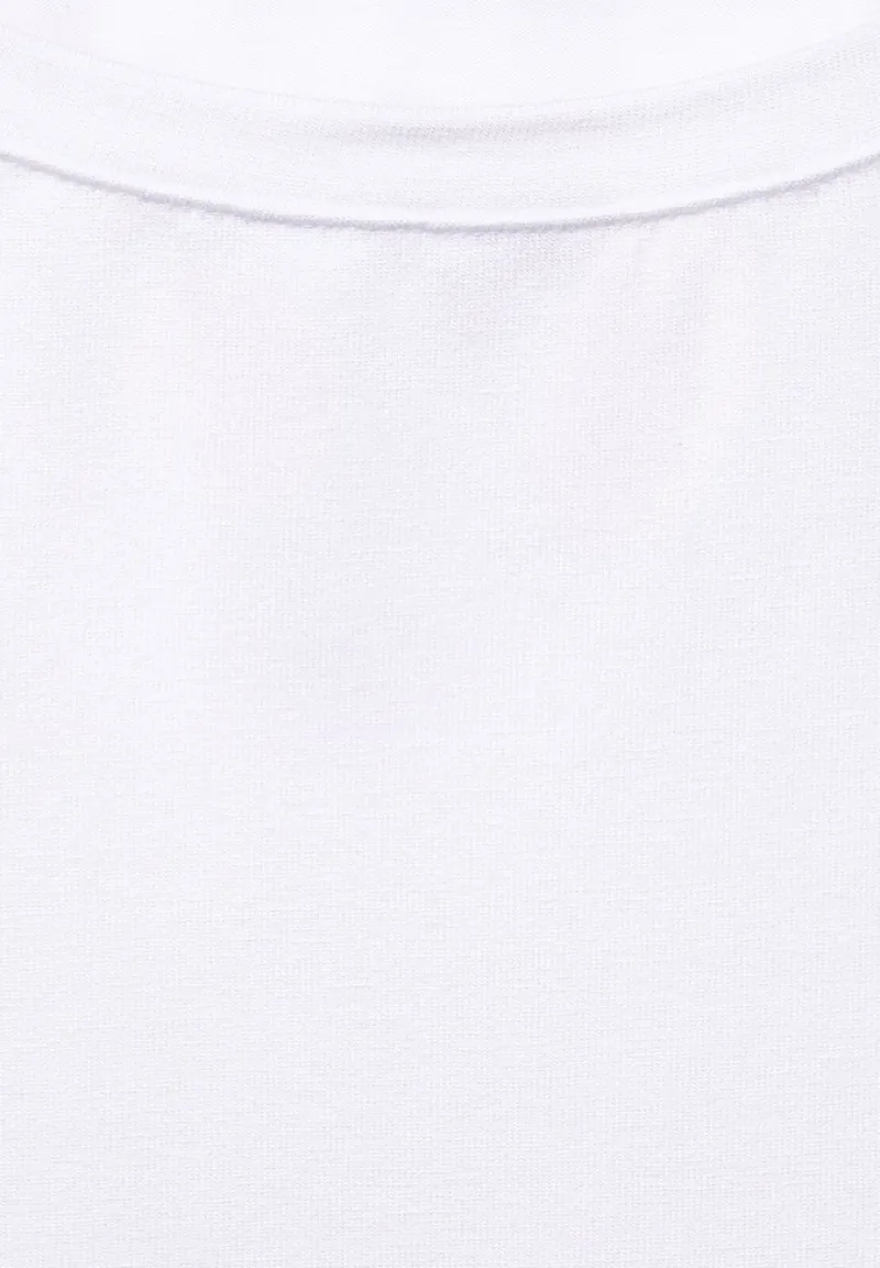 Street One Shirts*T-Shirt in Unifarbe white