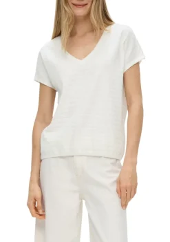 s.Oliver Shirts*T-Shirt mit überschnittenen Schultern creme